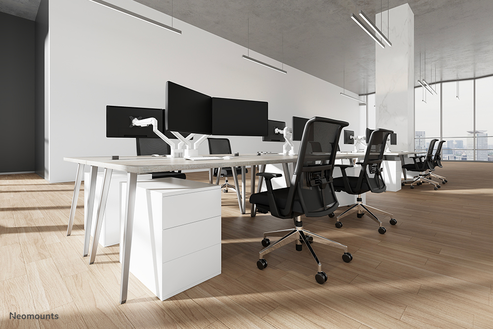 Neomounts NEXT Slim DS70-250WH2 Dual monitor arm