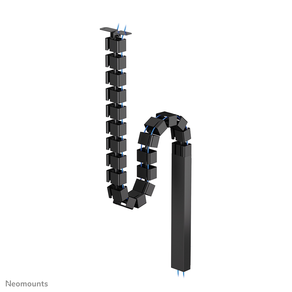 Neomounts ADS06-133BL Cable spine - modular vertebrae - screw-mounted - magnetic cable cover - universal - black