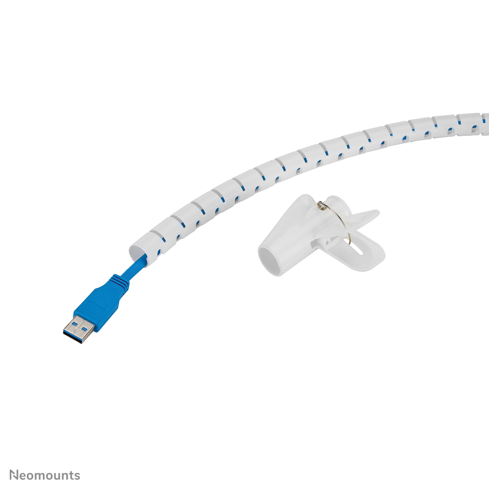 Neomounts ADS06-140WH Cable sleeve - for 1-3 cables - 15 mm - universal - white