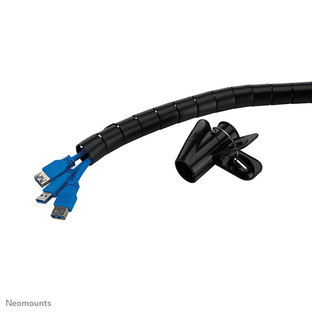Neomounts ADS06-142BL Cable sleeve - for 1-5 cables - 25 mm - universal - black
