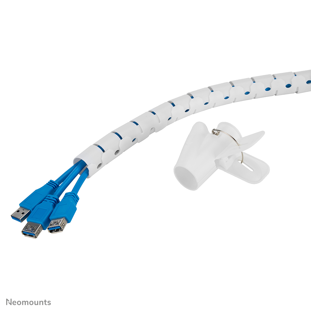 Neomounts ADS06-142WH Cable sleeve - for 1-5 cables - 25 mm - universal - white