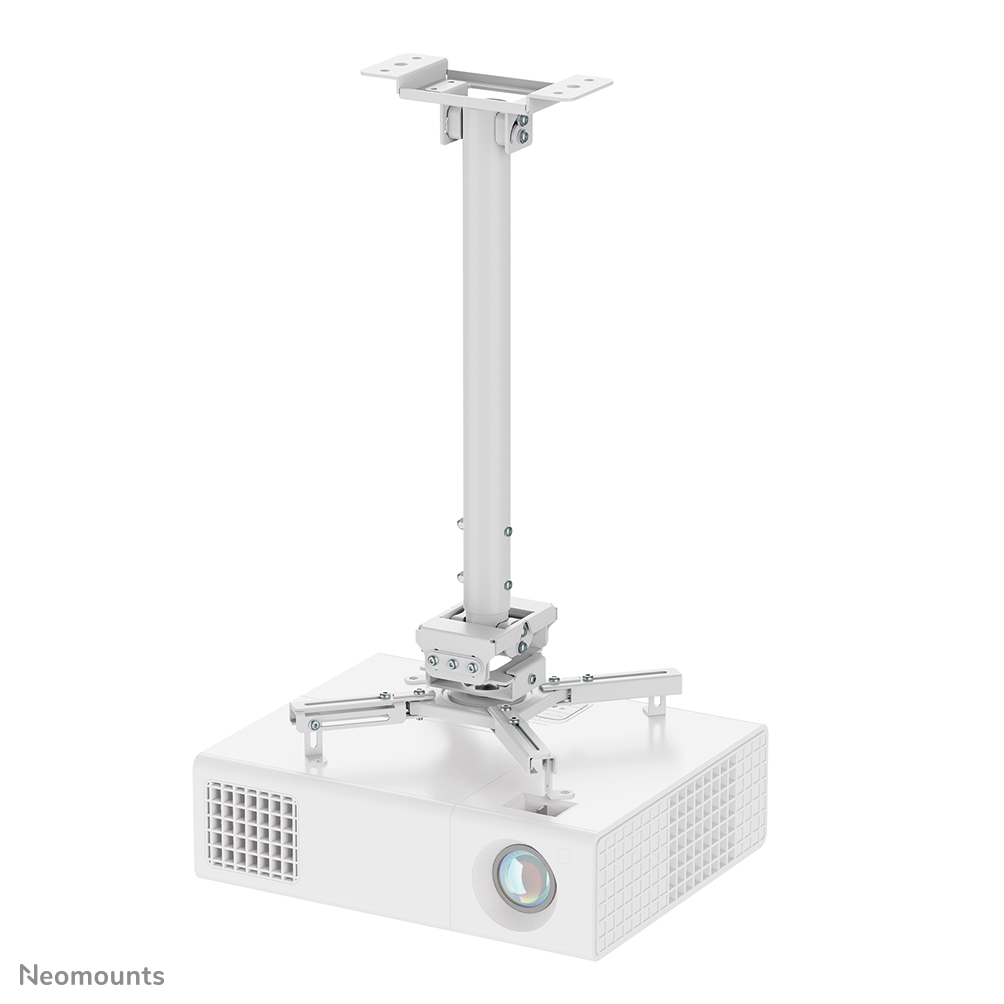 Neomounts CL25-540WH1 Beamer ceiling mount - max 35 kg - h 60,5-90,5 cm - Easy Install-model - full motion - white
