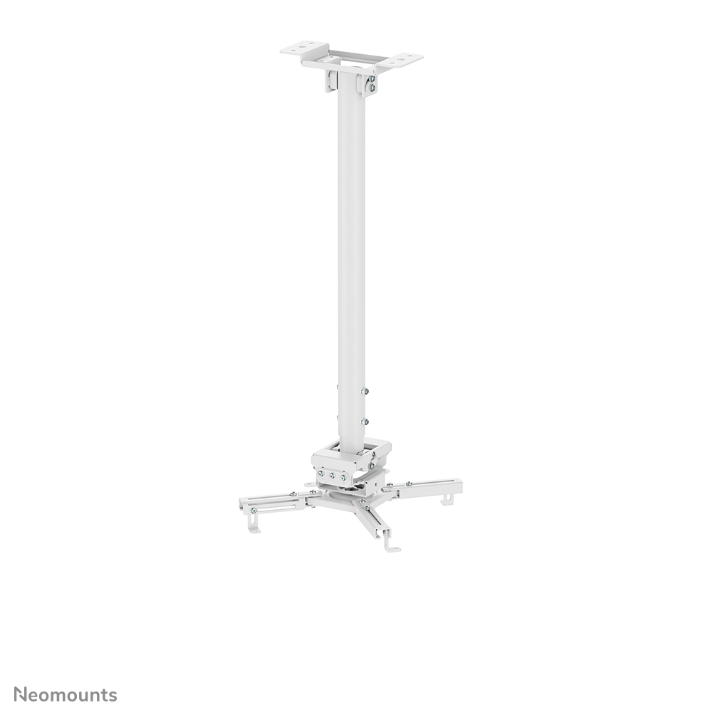 Neomounts CL25-550WH1 Beamer ceiling mount - max 35 kg - h 74,5-114,5 cm - Easy Install-model - full motion - white