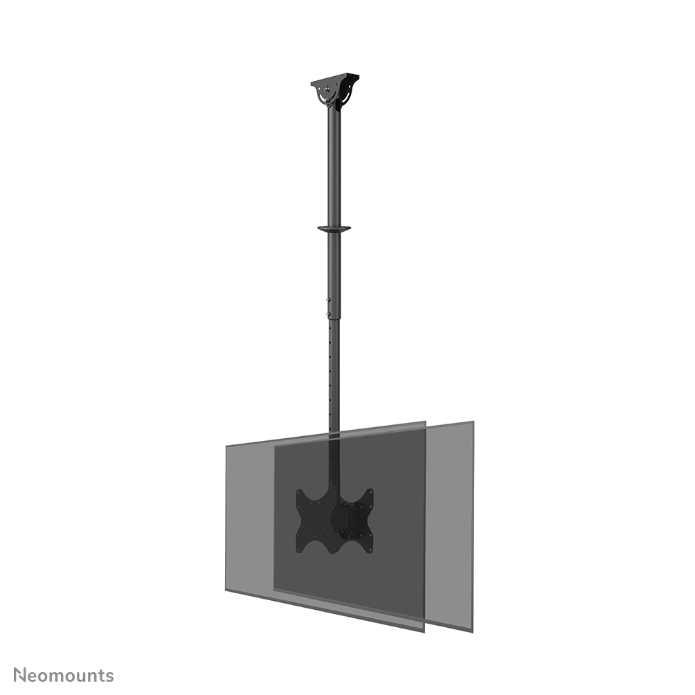 Neomounts CL35-340BL22 Monitor/TV mount ceiling 2 screens - 23-42" - max 45 kg/screen - VESA 100x100-200x200 - h 106-156 cm - black