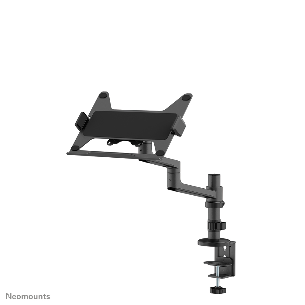 Neomounts NEXT Lite DS20-425BL1 Laptop holder monitor arm - 11.6-17.3" - 0-5 kg - space saving T-Rex model - 100% plastic-free packaging - universal - black