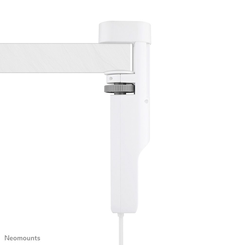Neomounts VOLT DS22-840WH6 Desk socket with clamp - 2 x USB-C (20W), 1x USB-A (18W), 3 x 230V. socket Type F 3680 Watt- 1.4 m cord - Quick charge - white
