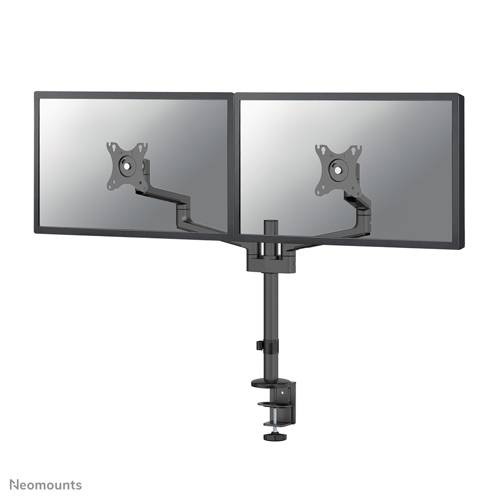 Neomounts NEXT Lite DS60-425BL2 Dual monitor arm - 17-27" - 0-8 kg/screen - space saving T-Rex model - 100% plastic-free packaging - black