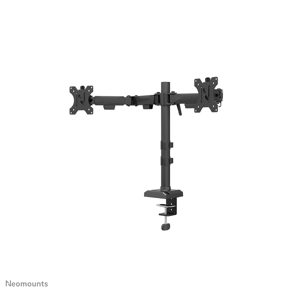Neomounts NERO DS60-600BL2 Dual monitor arm - 10-32" - 0-8 kg/screen - Quick-fix - 180°-stop - 100% plastic-free packaging - black