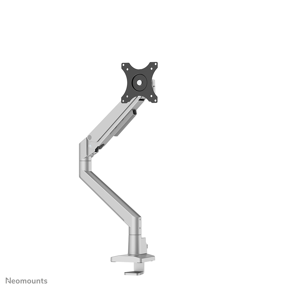 Neomounts NEXT Slim DS70-250SL1 Single monitor arm - 17-35" - 1-9 kg (curved 8 kg) - gas spring - 180°-stop - Topfix - Easy Install-model - 100% plastic-free packaging - silver
