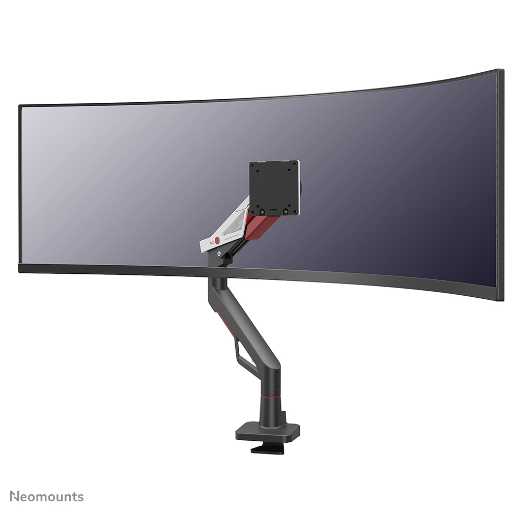 Neomounts ACE DS70-256RD1 Gaming single monitor arm - 24-57" - 2-30 kg (curved 24 kg) - precision tilt - gas spring - 180°-stop - Topfix - Easy Install-model - red