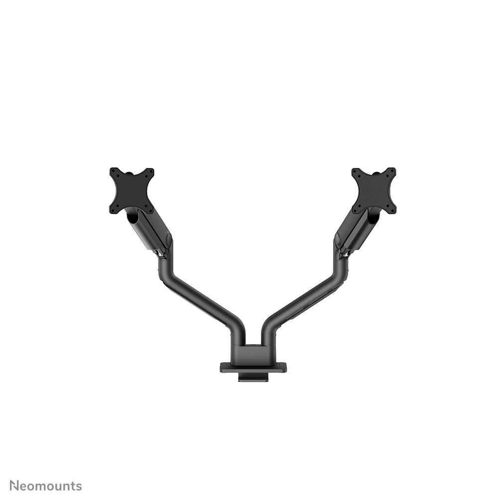 Neomounts NEXT One DS70S-950BL2 Dual monitor arm - 17-35" - 1-18 kg/screen (curved 15 kg/screen) - gas spring - 180°-stop - Topfix - Easy Install-model - 100% plastic-free packaging - black