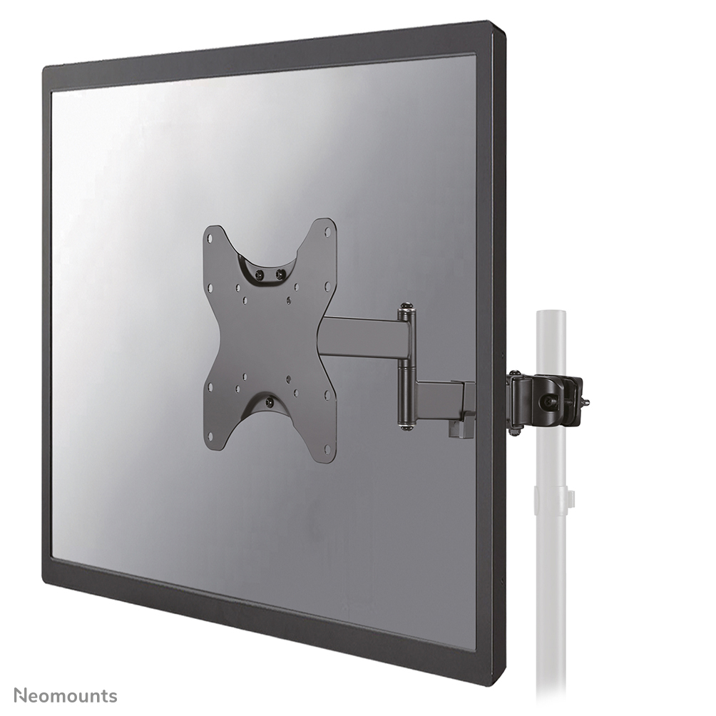 Neomounts FL40-450BL12 TV pole mount - 23-42" - max 25 kg - VESA 75x75-200x200 - suitable for Ø 28-50 mm - level adjustment - full motion - black