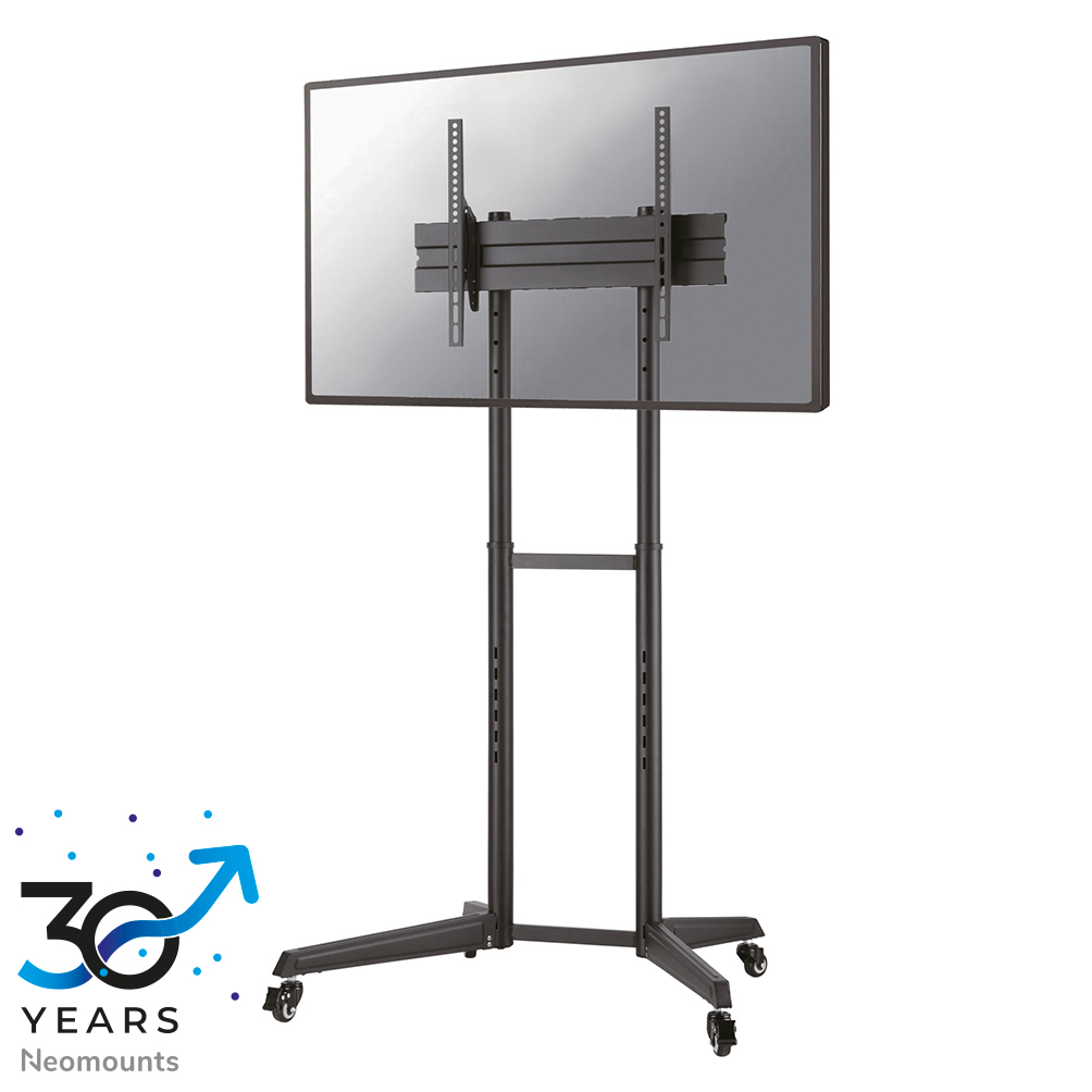 Neomounts FL50-540BL1 TV trolley - 37-70" - max 50 kg - manual h 128,5-145 cm - VESA 100x100-600x400 - black