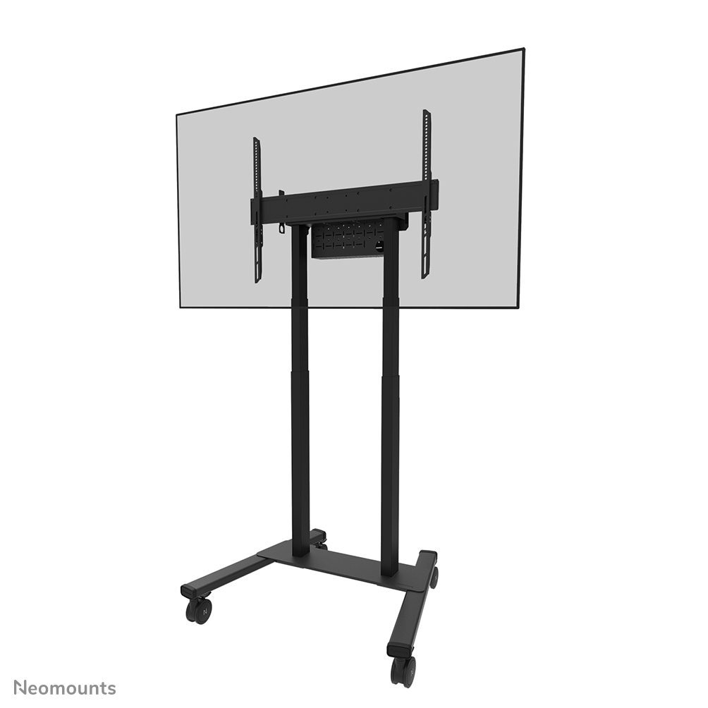 Neomounts MOVE Lift FL55-875BL1 TV trolley - 55-100" - max 110 kg - motorised h 111,3-176,3 cm (35mm/sec) - VESA 100x100-800x600 - lockable (excl. lock) - TÜV certified - video bar kit optionally available - black