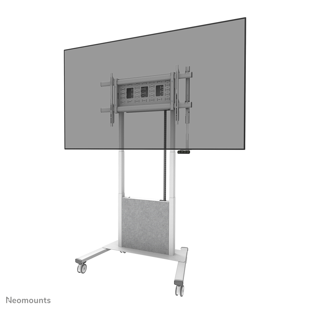 Neomounts MOVE Lift X FL55-885WH1 TV Trolley - 65-105" - max 120 kg - motorised height adjustment 125,4-235,4 cm - 50mm/sec - VESA 200x200-1000x600 - lockable - white