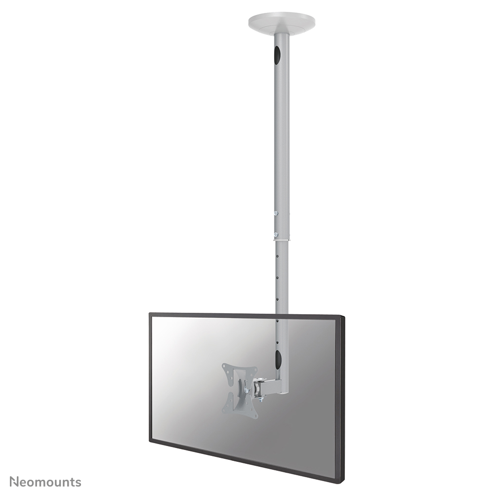 Neomounts FPMA-C050SILVER Monitor/TV mount ceiling 1 screen - 10-30" - max 20 kg - VESA 50x50-100x100 - h 60-85 cm - silver
