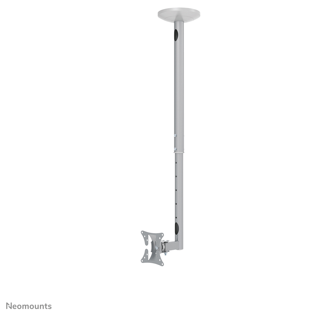 Neomounts FPMA-C050SILVER Monitor/TV mount ceiling 1 screen - 10-30" - max 20 kg - VESA 50x50-100x100 - h 60-85 cm - silver