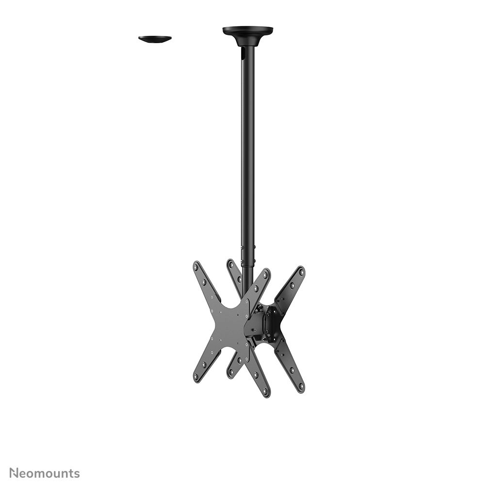 Neomounts FPMA-C340DBLACK full motion dual TV/monitor ceiling mount for 32-75" screens - Black