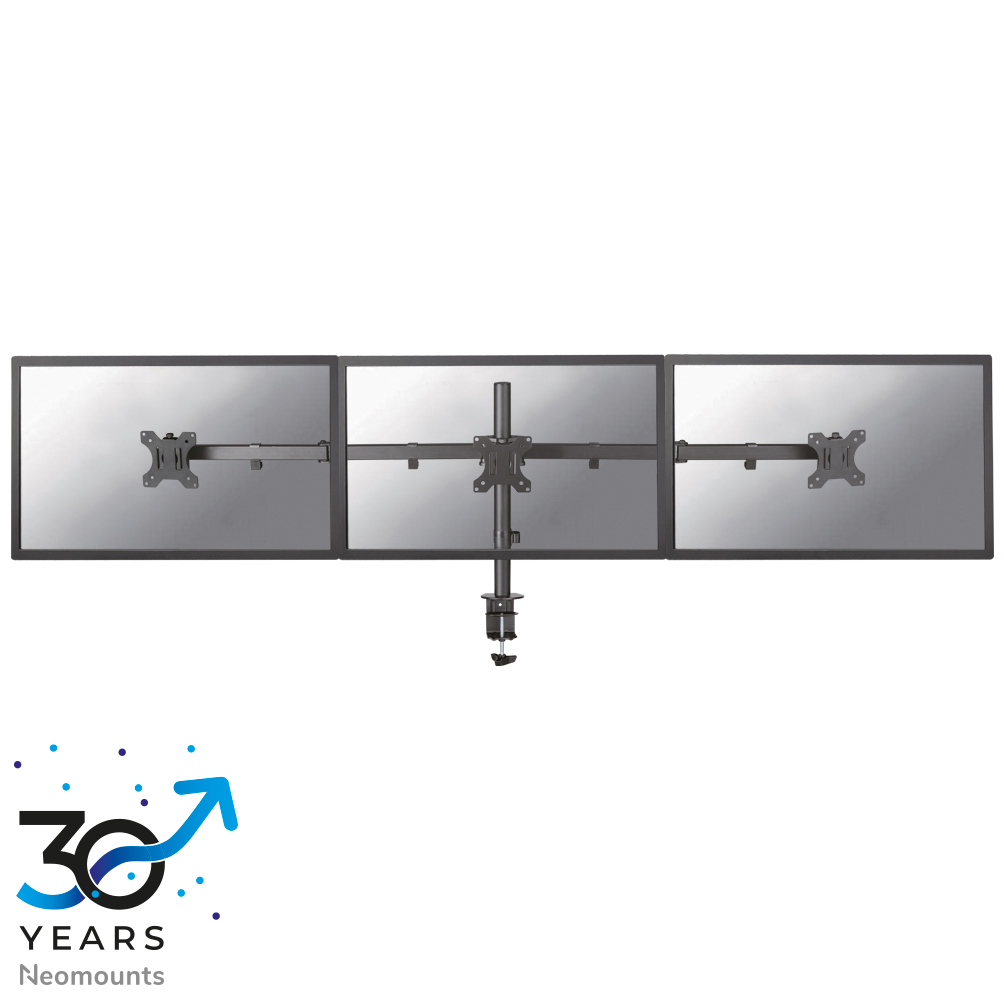 Neomounts FPMA-D550D3BLACK Triple monitor arm - 10-27" - 0-6 kg/screen - black