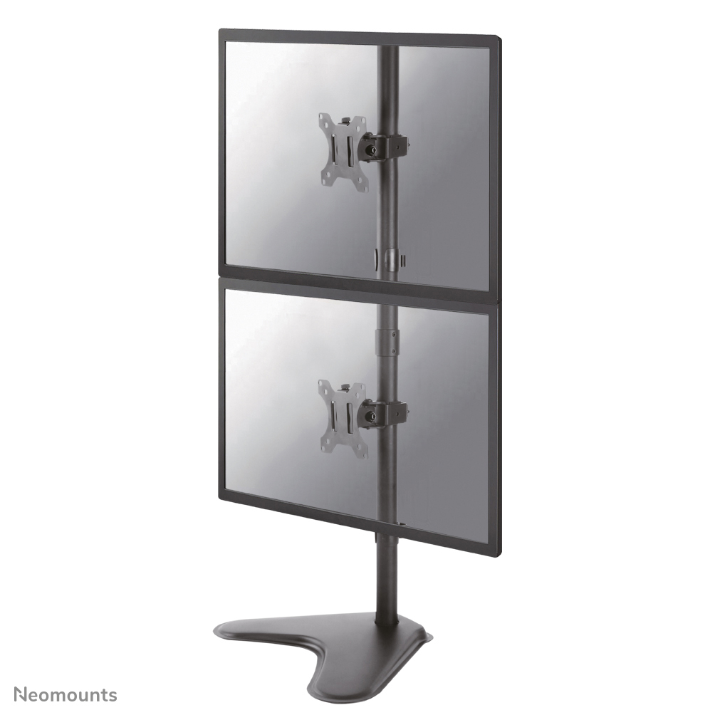 Neomounts Full Motion Dual Monitor Arm Desk Mount (desk stand) for two 10-32" Monitor Screens - Black