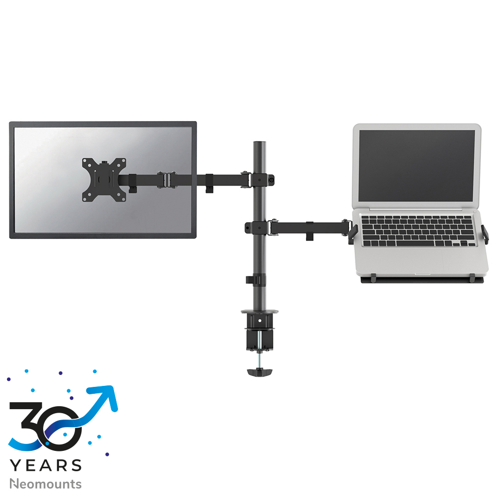 Neomounts FPMA-D550NOTEBOOK Single monitor arm with laptop holder - 10-32" - 0-8 kg - black