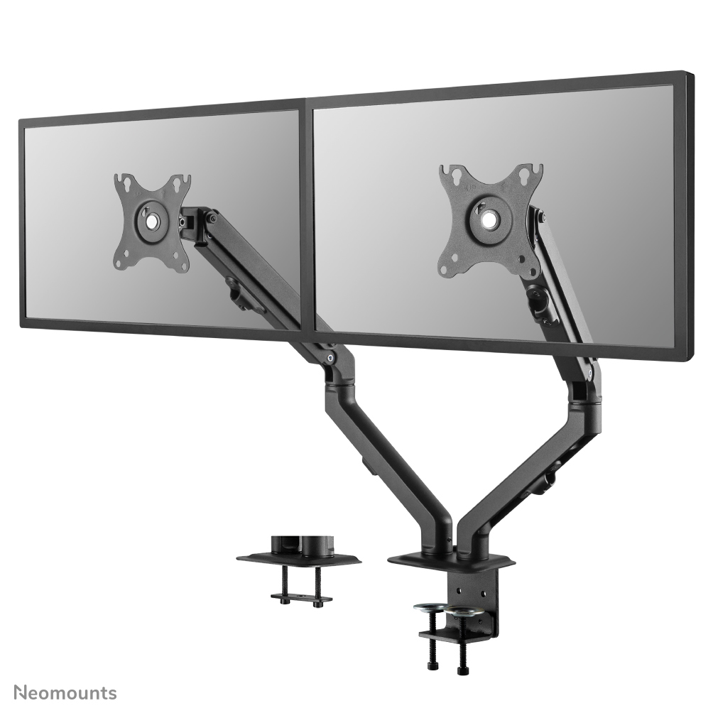 Neomounts FPMA-D650DBLACK Dual monitor arm - 17-27" - 2-7 kg/screen - coil spring - black