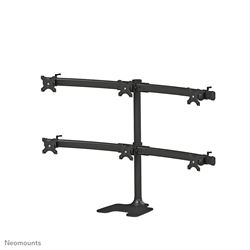 Neomounts Tilt/Turn/Rotate Monitor Arm Desk Mount (stand) for six 10-27" Monitor Screens, Height Adjustable - Black									