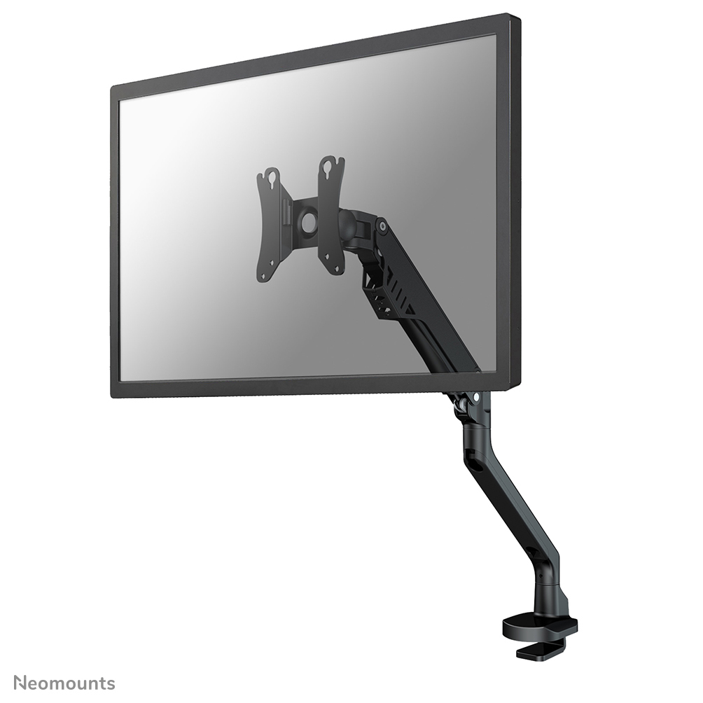 Neomounts by Newstar Full Motion Monitor Arm Desk Mount (clamp & grommet) for 10-32" Monitor Screen, Height Adjustable (gas spring) - Black