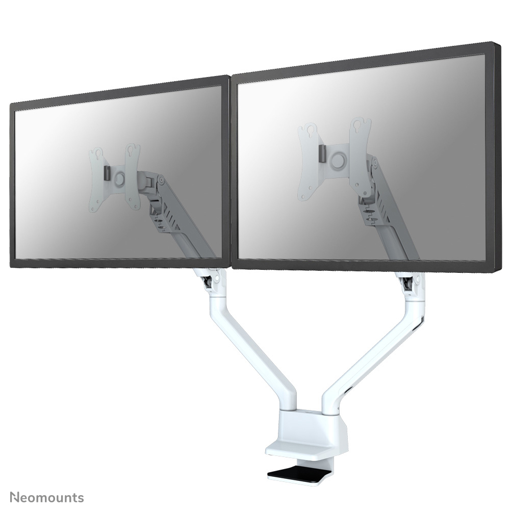 Neomounts FPMA-D750DWHITE Dual monitor arm - 10-32" - 2-8 kg/screen - gas spring - Topfix - white
