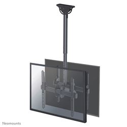 Neomounts TV/Monitor Ceiling Mount for Dual 32"-60" Screens (Back to Back), Height Adjustable - Black
