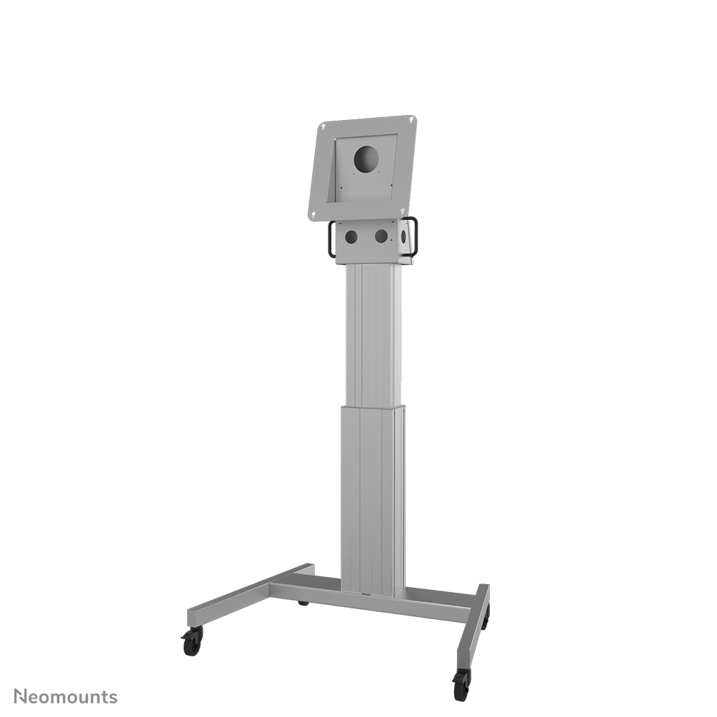 Neomounts NM-HUB2LIFTSILVER TV trolley up to 50" - max 150 kg - motorised h 134-184 cm - VESA 350x350 - silver