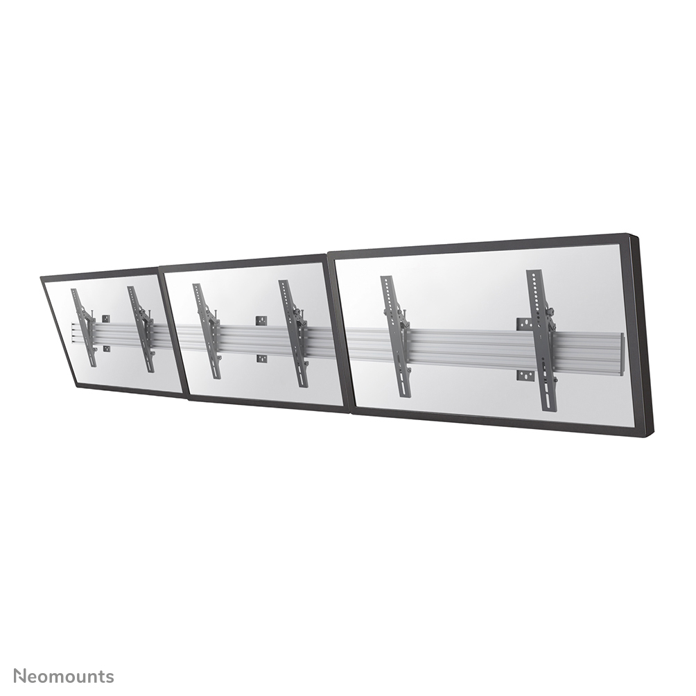 Neomounts NMPRO-WMB3 Menuboard wall mount 3 screens - 32-55" - max 30 kg/screen - VESA 100x100-600x400 - tiltable - black