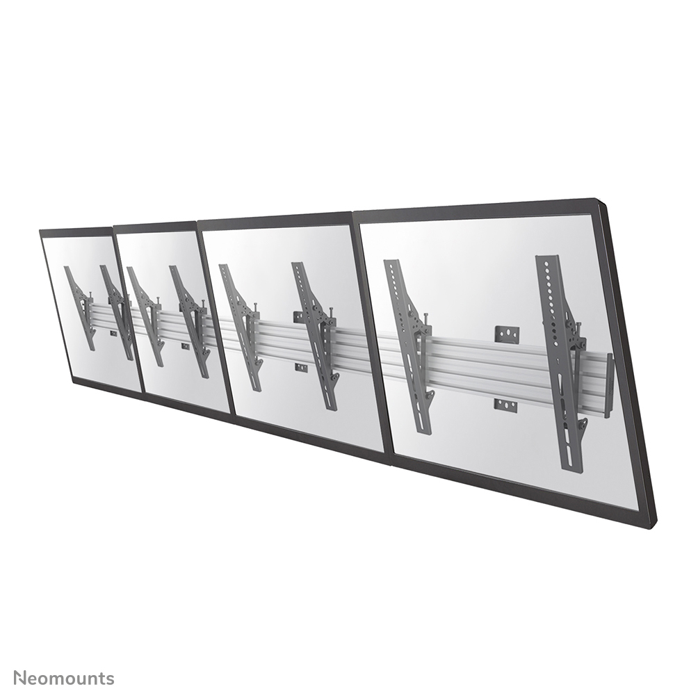 Neomounts NMPRO-WMB4 Menuboard wall mount 4 screens - 32-55" - max 30 kg/screen - VESA 100x100-600x400 - tiltable - black