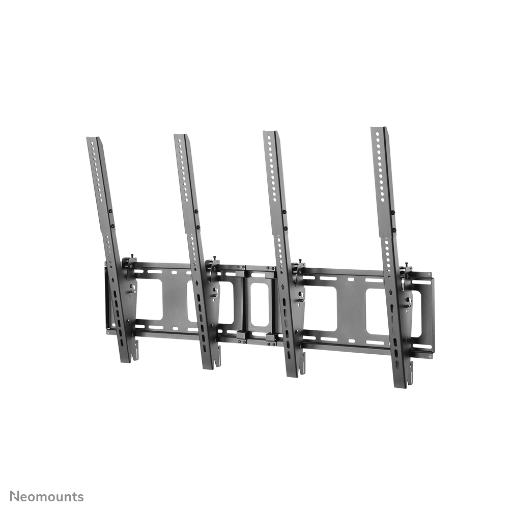 Neomounts NS-WMB200PBLACK Menuboard wall mount 2 screens - 40-52" - max 50 kg/screen - VESA 200x200-400x600 - d 7,8 cm - tiltable - portrait - black