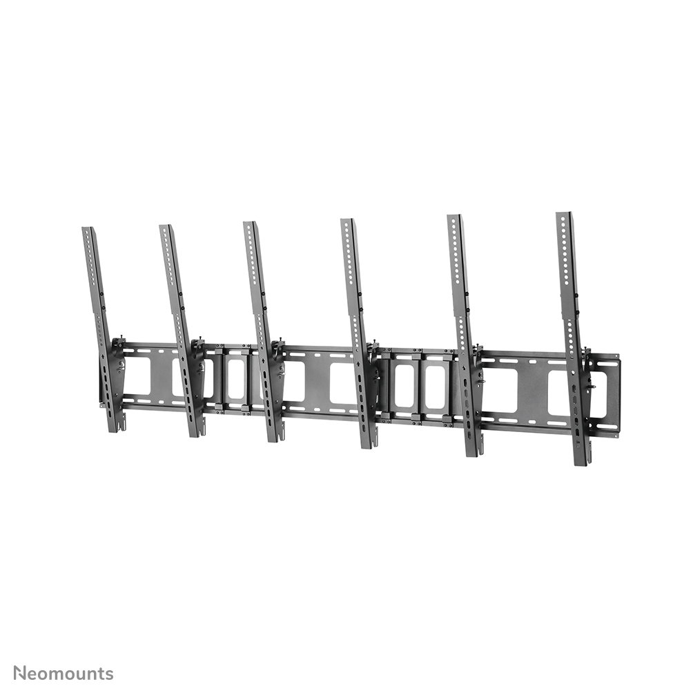 Neomounts NS-WMB300PBLACK Menuboard wall mount 3 screens - 40-52" - max 50 kg/screen - VESA 200x200-400x600 - d 7,8 cm - tiltable - portrait - black