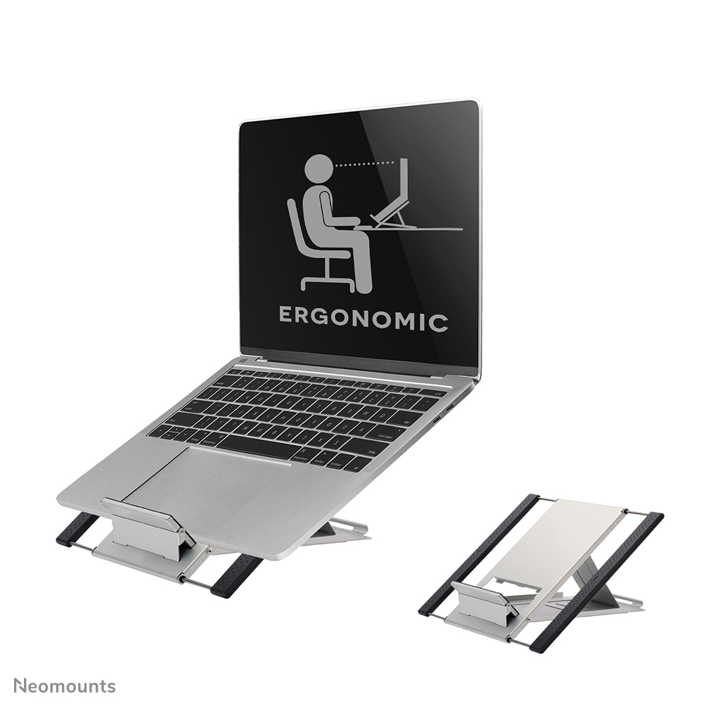 Neomounts by Newstar Portable Laptop and Tablet Desk Stand - Silver					