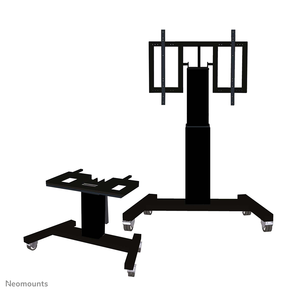 Neomounts PLASMA-M2500TBLACK TV trolley - 42-100" - max 150 kg - motorised h 91-141 cm - VESA 400x200-800x600 - table tilt function - black