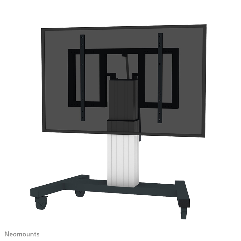 Neomounts PLASMA-M2550TSILVER TV trolley - 42-85" - max 150 kg - motorised h 60-88 cm - VESA 400x200-800x600 - table tilt function - silver
