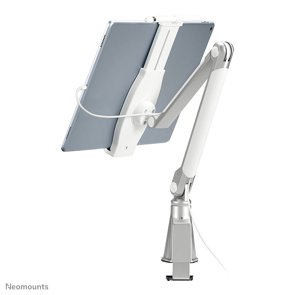 Neomounts TABLET-D100SILVER Tablet holder desk clamp - 4.7-12.9" - universal - full motion - silver