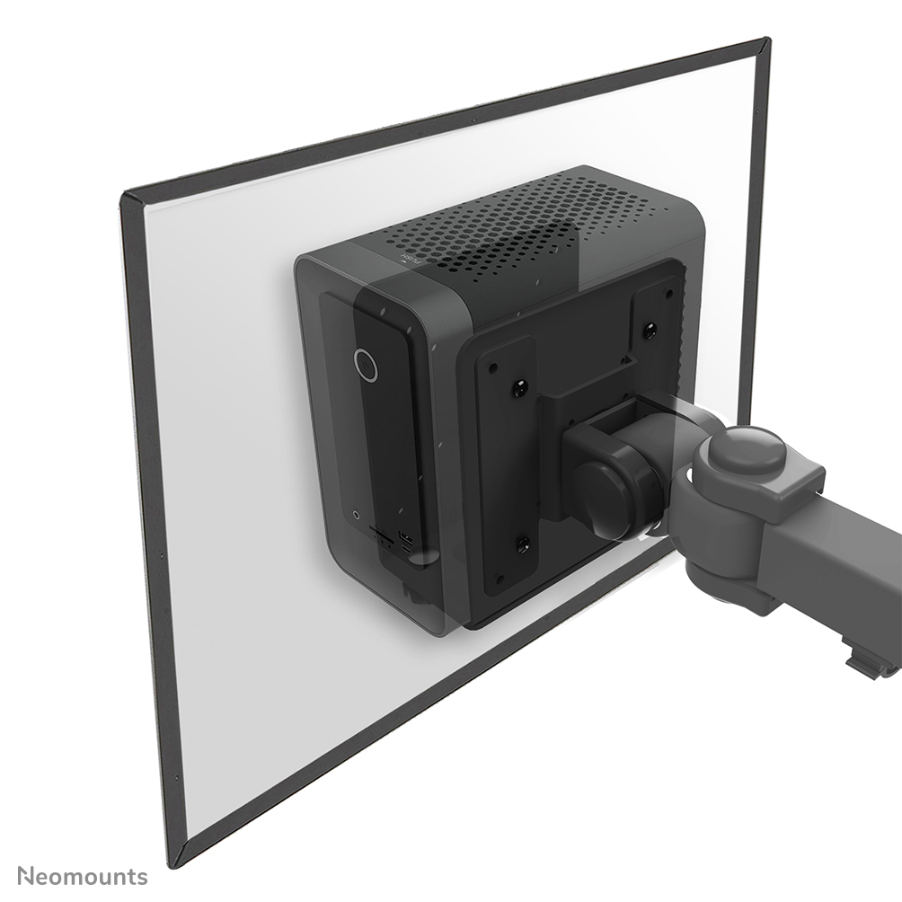 Neomounts THINCLIENT-20 Mini PC/NUC/Thin client holder - max 7 kg - VESA 50x50-100x100 - w 5,2-10 cm - universal - black