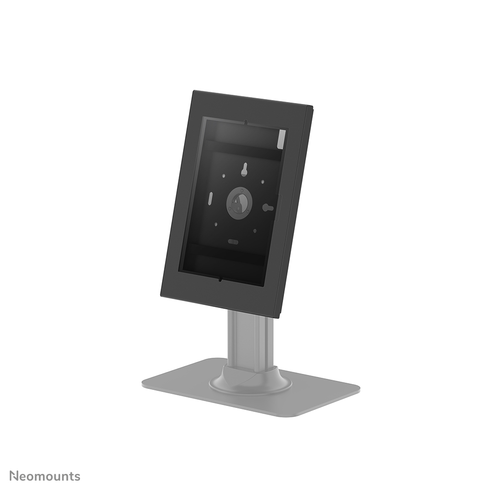 Neomounts WL15-601BL1 Tablet casing - lockable (incl. lock) - VESA 75x75 - suitable for various 10.9-11" tablets - for modular set up with variety of desk and floor stands - Black
