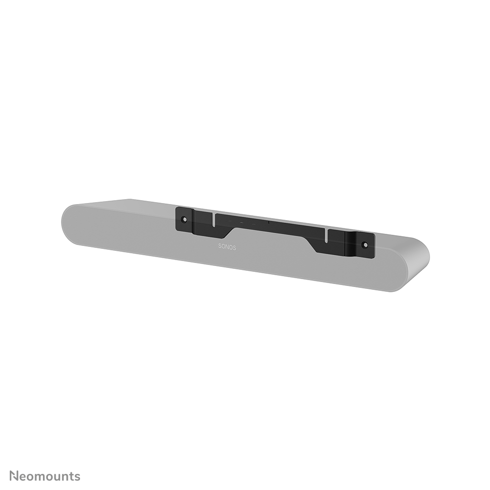 Neomounts WL30-724BL1 Wall mount for Sonos Ray - easy installation - incl. bubble level - extra slim (14mm) - anti-skid pads - black