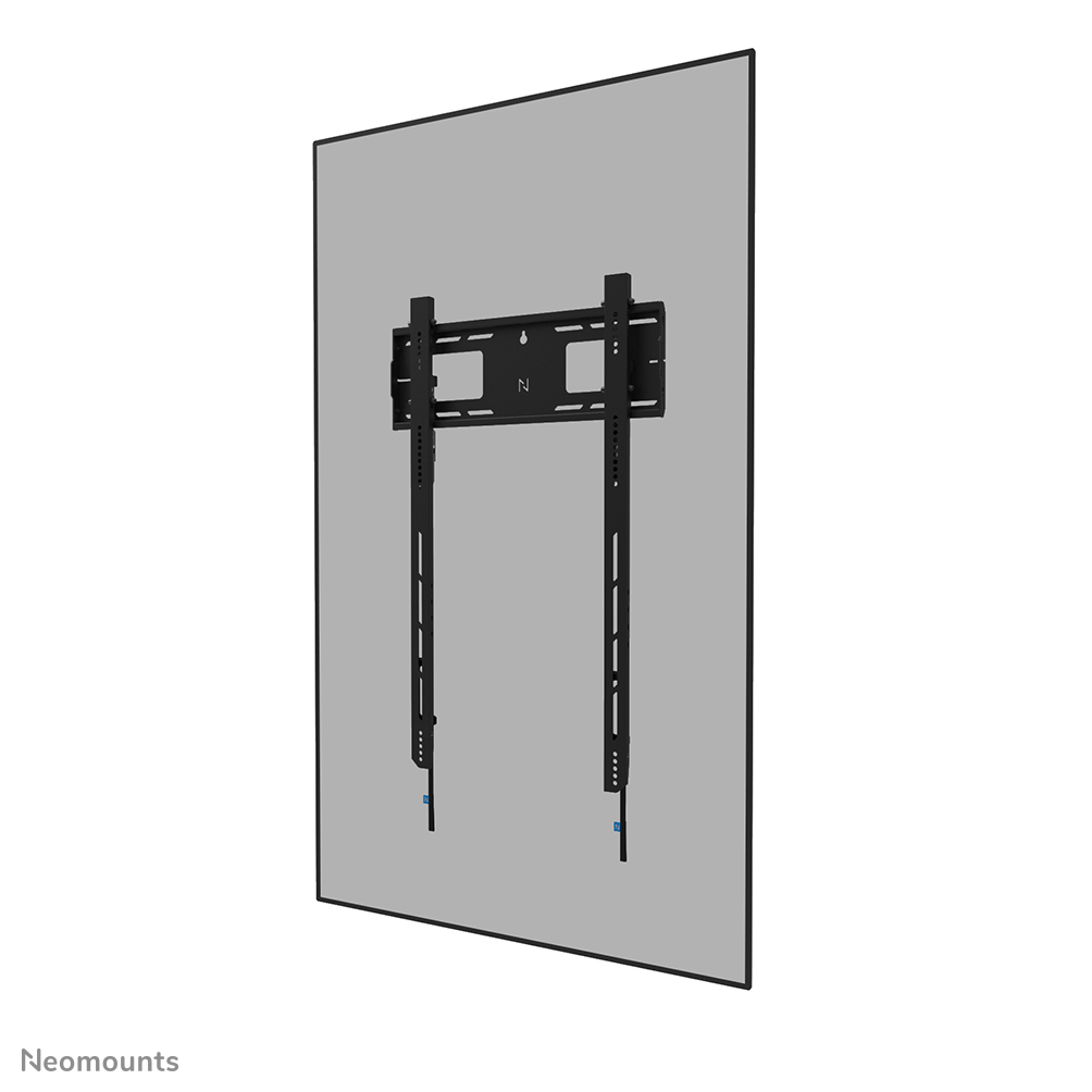 Neomounts LEVEL-750 WL30-750BL18P Fixed heavy duty wall mount - 50-98" screen - max 100 kg - VESA 100x100-500x800 - d 4,2 cm - level adjustment - lockable (excl. lock) - TÜV certified - Rapid Install-model with service position - portrait - black
