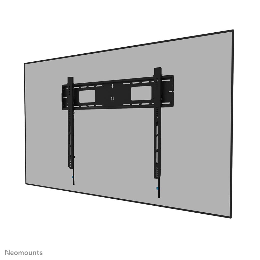 Neomounts LEVEL-750 WL30-750BL18 Fixed heavy duty wall mount - 43-98" screen - max 125 kg - VESA 100x100-800x600 - d 4,2 cm - level adjustment - lockable (excl. lock) - TÜV certified - Rapid Install-model with service position - black