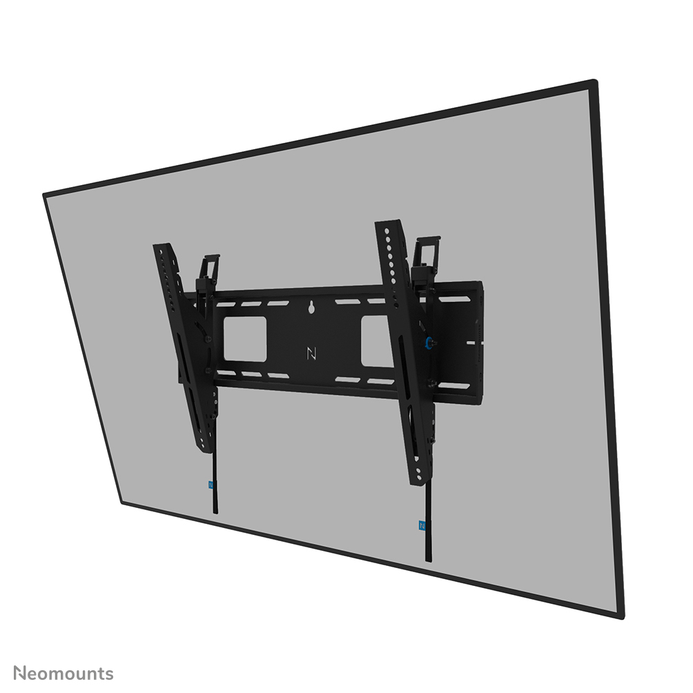 Neomounts LEVEL-750 WL35-750BL16 Tiltable heavy duty wall mount - 42-86" screen - max 125 kg - VESA 100x100-600x400 - d 9,3 cm - level adjustment - lockable (excl. lock) - TÜV certified - Rapid Install-model - Tilt Guard - black