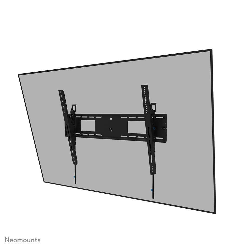 Neomounts LEVEL-750 WL35-750BL18 Tiltable heavy duty wall mount - 43-98" screen - max 125 kg - VESA 100x100-800x600 - d 9,3 cm - level adjustment - lockable (excl. lock) - TÜV certified - Rapid Install-model - Tilt Guard - black