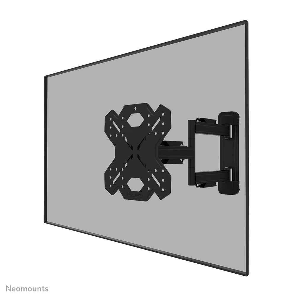 Neomounts LEVEL-850 WL40S-850BL12 Full motion TV mount wall - 32-55" - max 40 kg - VESA 100x100-200x200 - d 4,7-55,5 cm - level adjustment - Rapid Install-model incl. fixing template - black