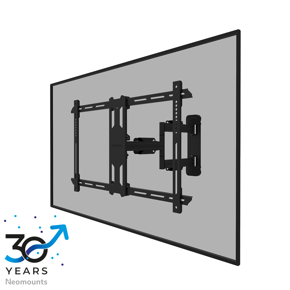 Neomounts LEVEL-850 WL40S-850BL16 Full motion TV mount wall - 40-70" - max 45 kg - VESA 200x100-600x400 - d 4,7-55,5 cm - level adjustment - Rapid Install-model incl. fixing template - black